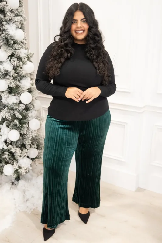 Velvet Wide Leg Pant (S-3X) sold by Valencia Boutique
