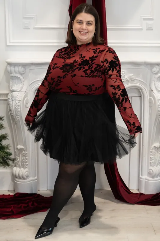 CURVE Tulle Mini Skirt sold by Valencia Boutique