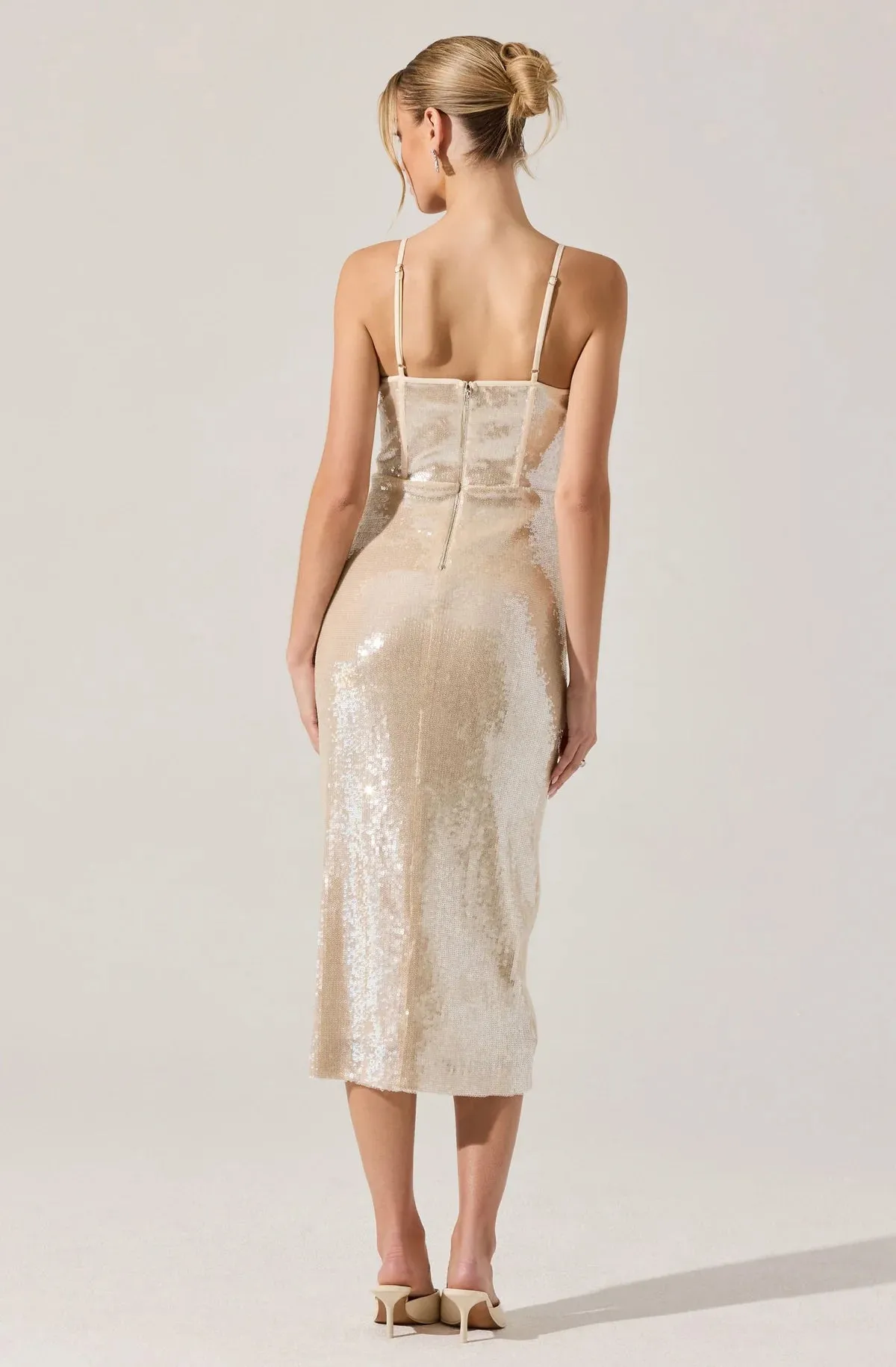Leise Sequin Midi Dress sold by Valencia Boutique product image thumbnail 4