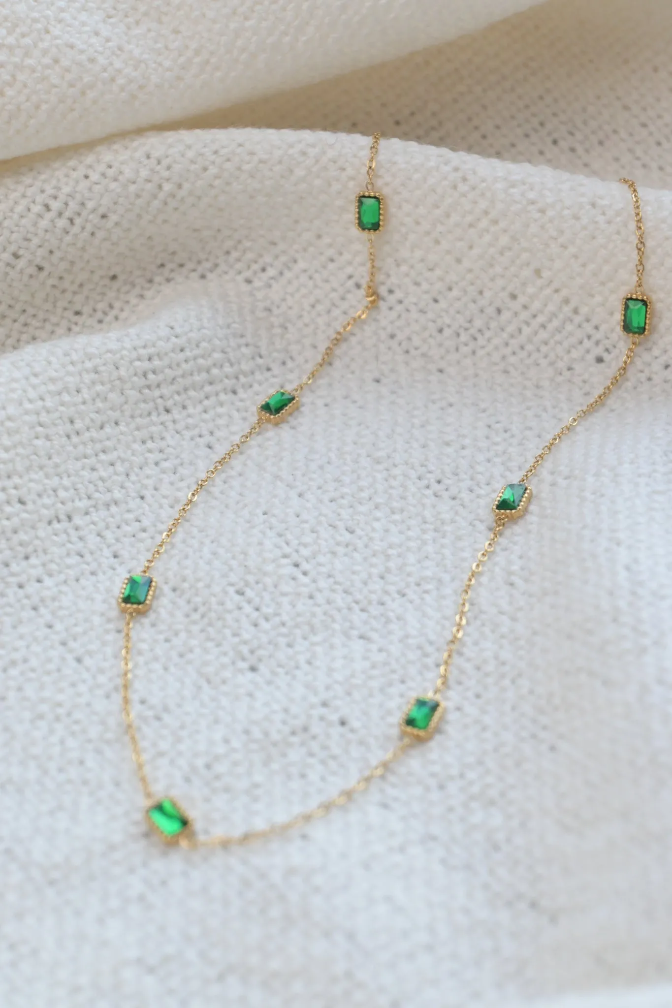 Emerald Dainty Chain sold by Valencia Boutique product image thumbnail 4