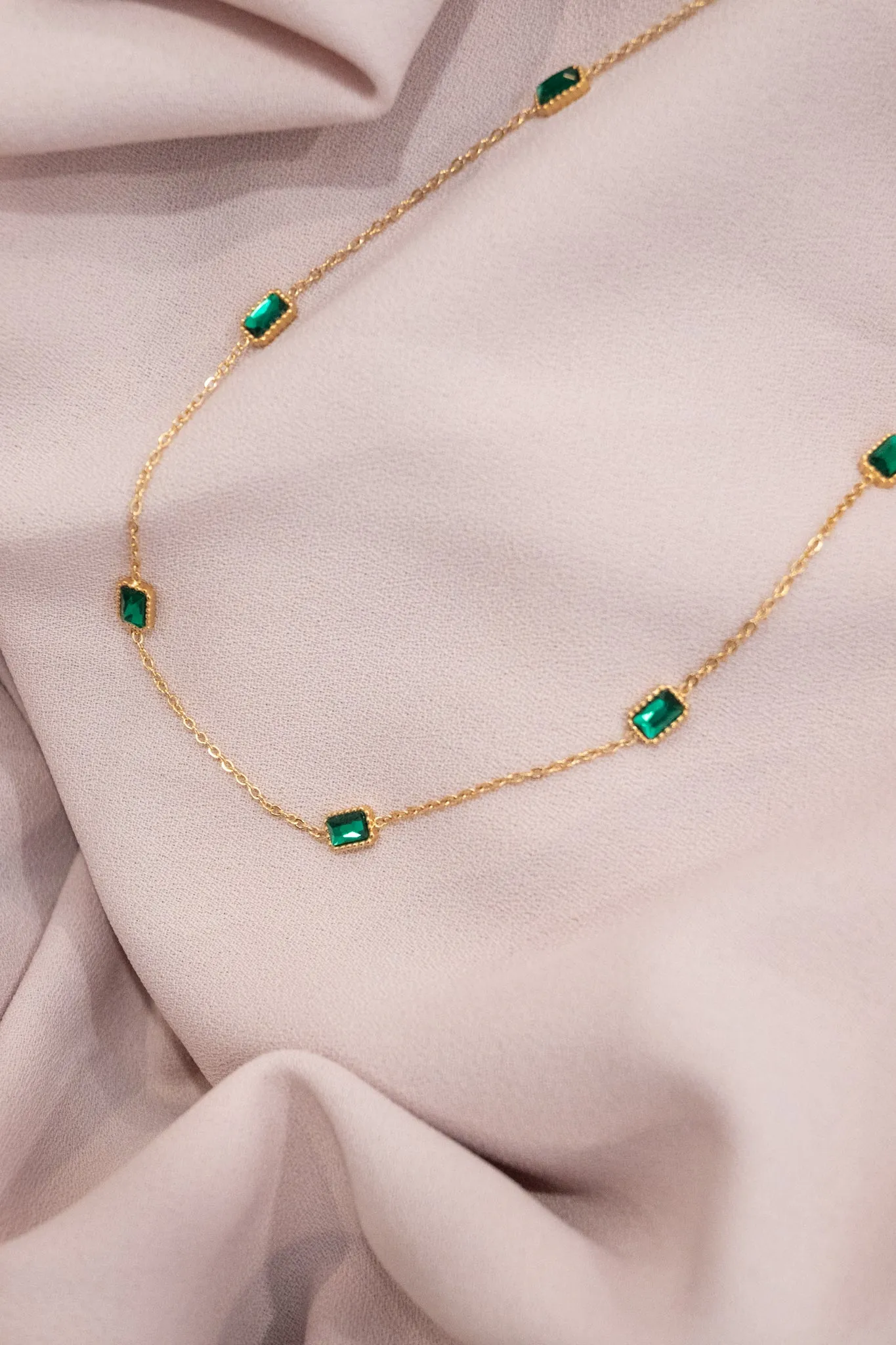 Emerald Dainty Chain sold by Valencia Boutique
