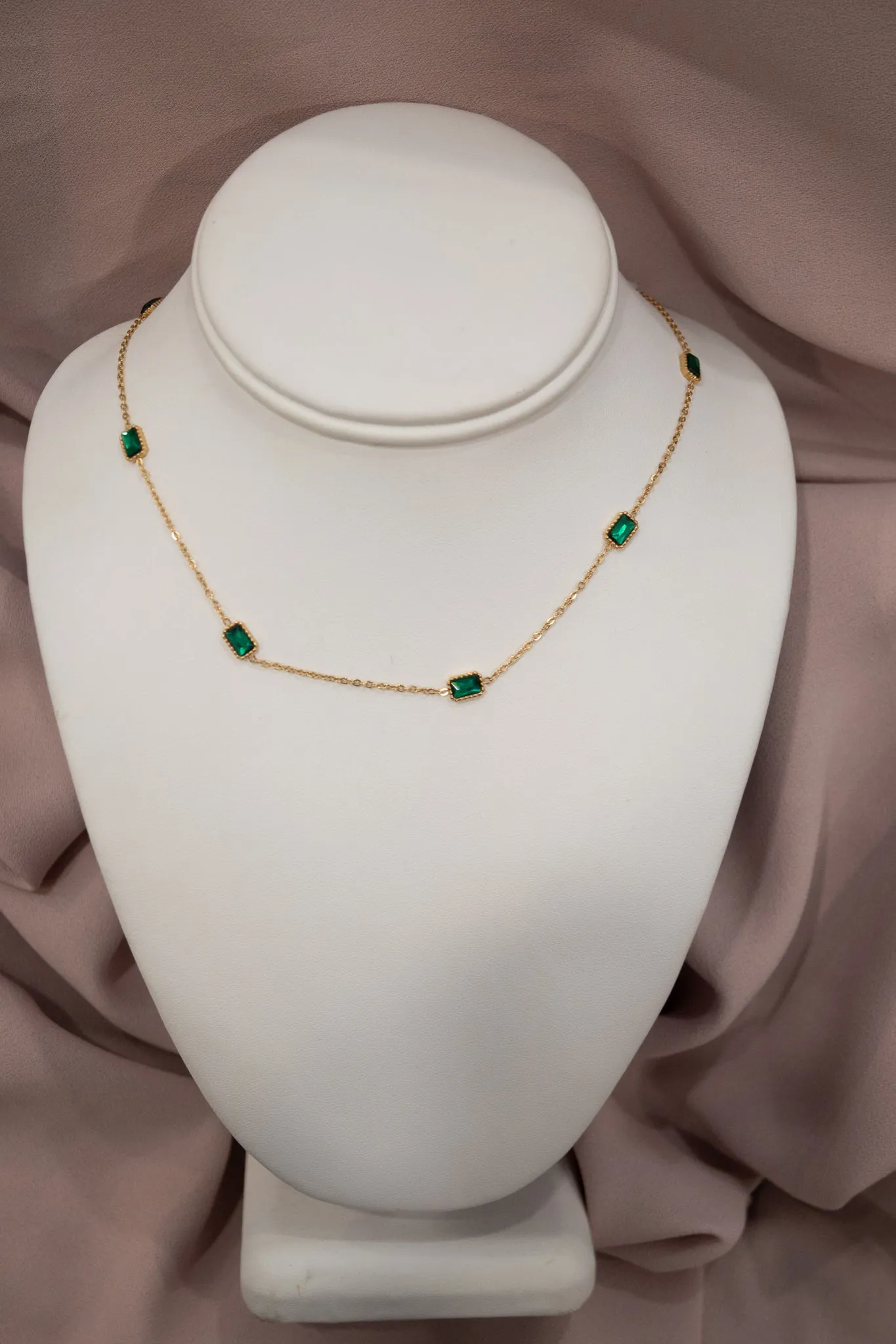 Emerald Dainty Chain sold by Valencia Boutique product image thumbnail 3