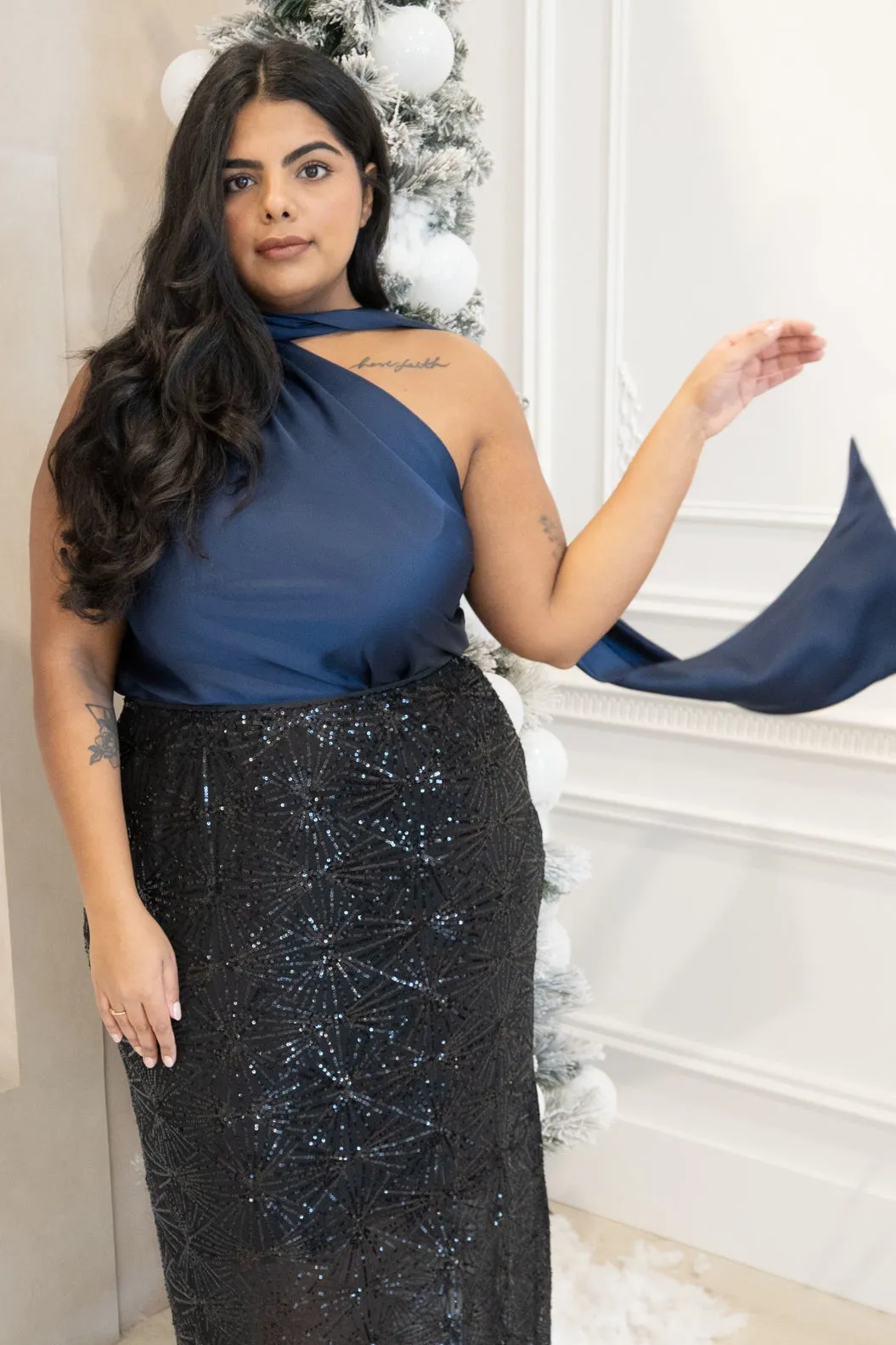 Scarf Top (S-3X) sold by Valencia Boutique