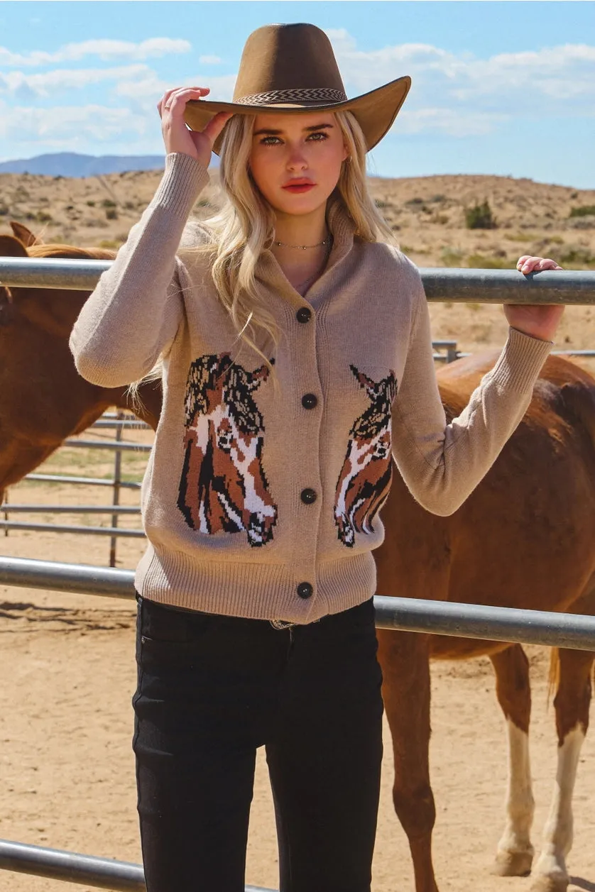 Horse Cardigan (S-3X) sold by Valencia Boutique product image thumbnail 3