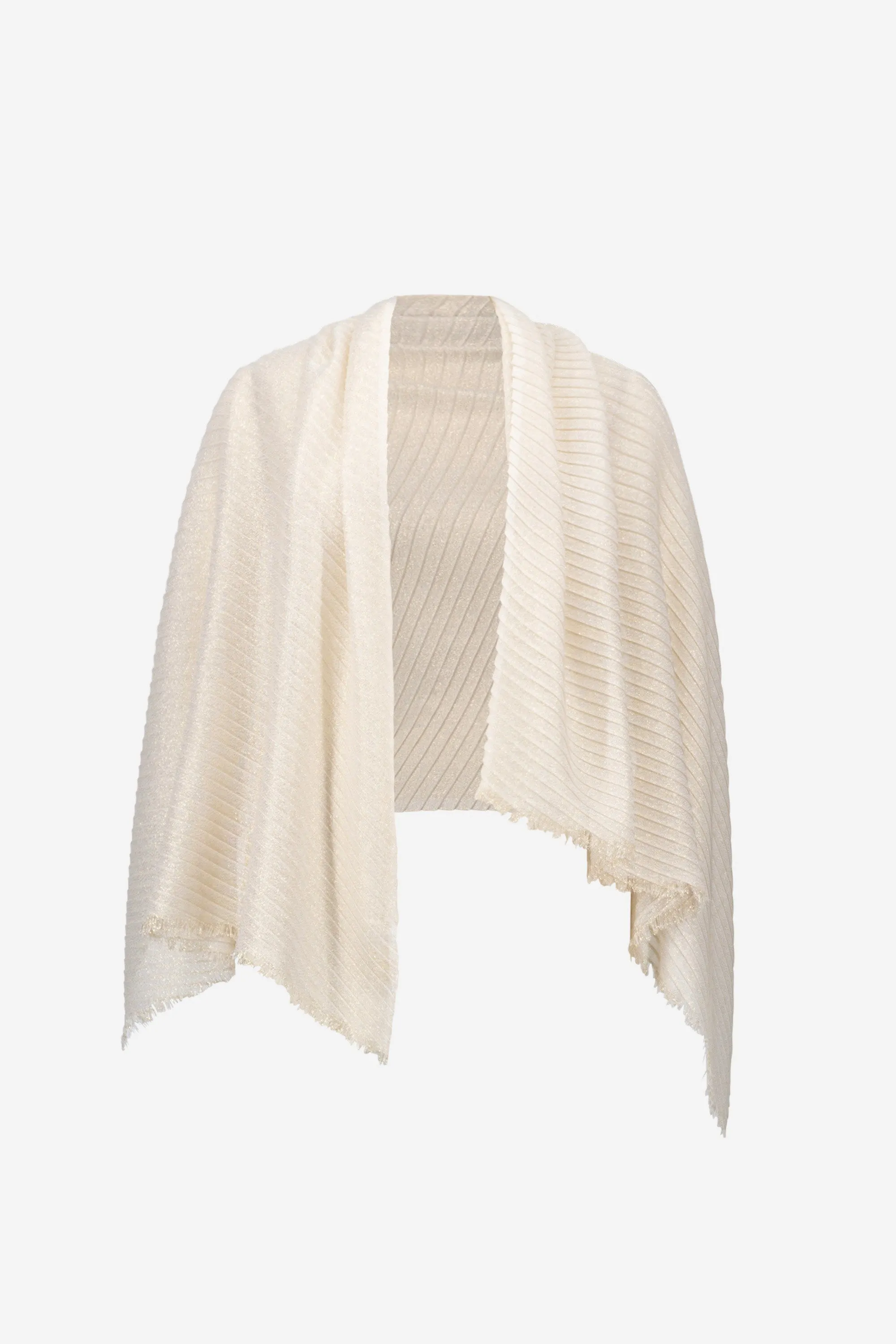 Pleated Rectangular Scarf sold by Valencia Boutique product image thumbnail 2
