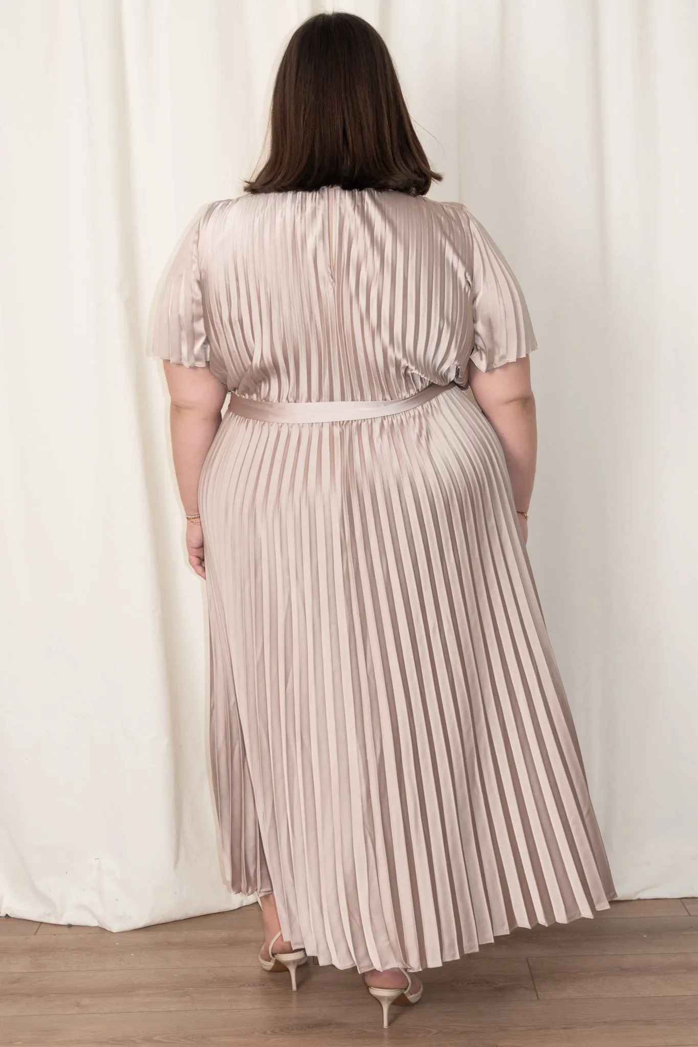 Pleated Fit and Flare Dress (S-XXL) sold by Valencia Boutique product image thumbnail 5