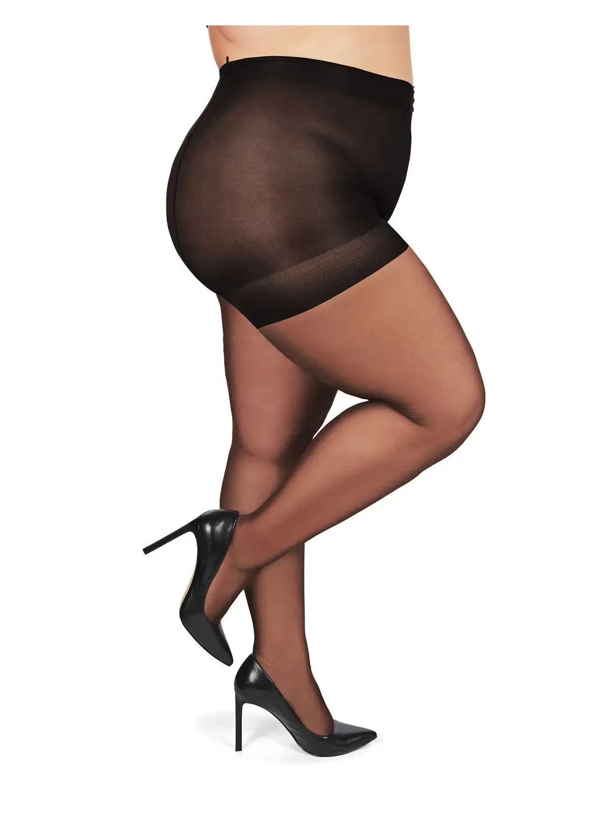 Sheer Control Top Pantyhose (S-6X) sold by Valencia Boutique product image thumbnail 3