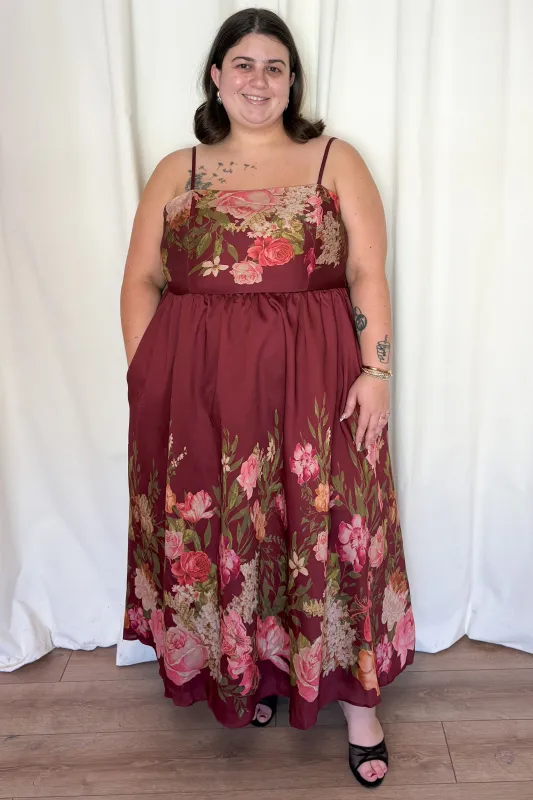 Floral Midi Dress (S-3X) sold by Valencia Boutique