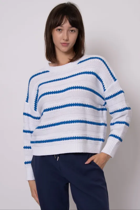Thalassa Striped Sweater sold by Valencia Boutique