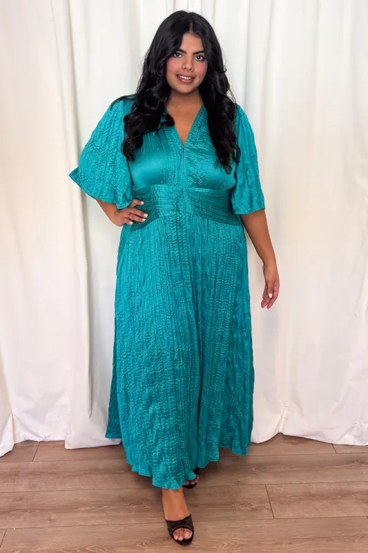 Satin Fit and Flare Midi Dress (XS-XXL) sold by Valencia Boutique