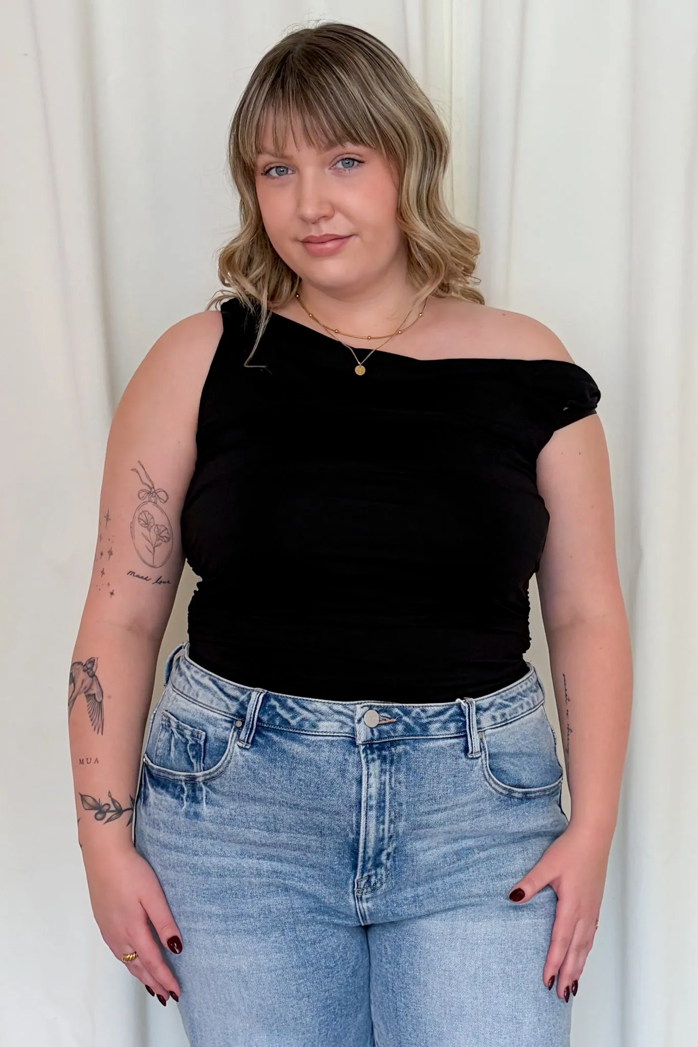 Charlotte Ruched Top sold by Valencia Boutique