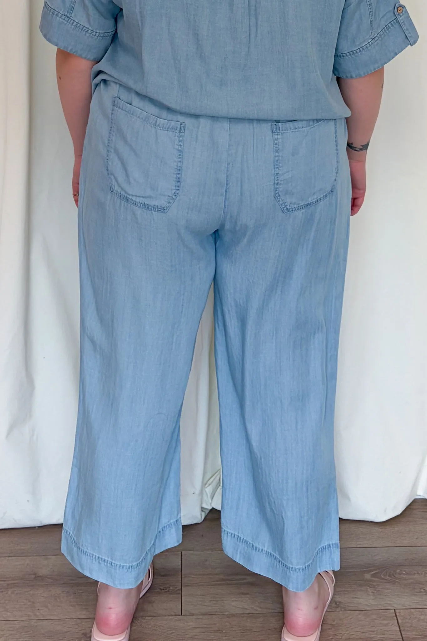 Tencel Wide leg Pants (S-XXL) sold by Valencia Boutique product image thumbnail 5