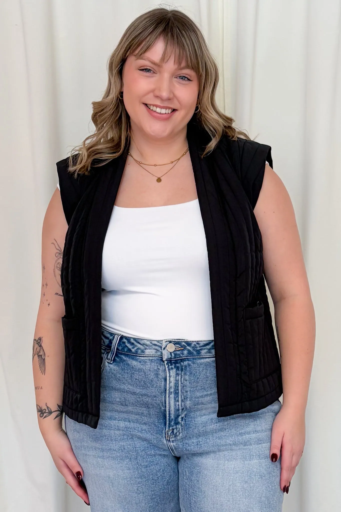 Quilted Lightweight Vest sold by Valencia Boutique product image thumbnail 2