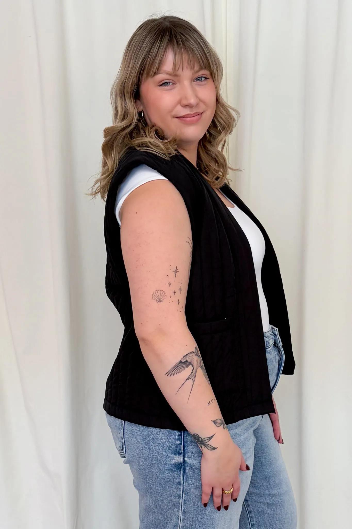 Quilted Lightweight Vest sold by Valencia Boutique product image thumbnail 3