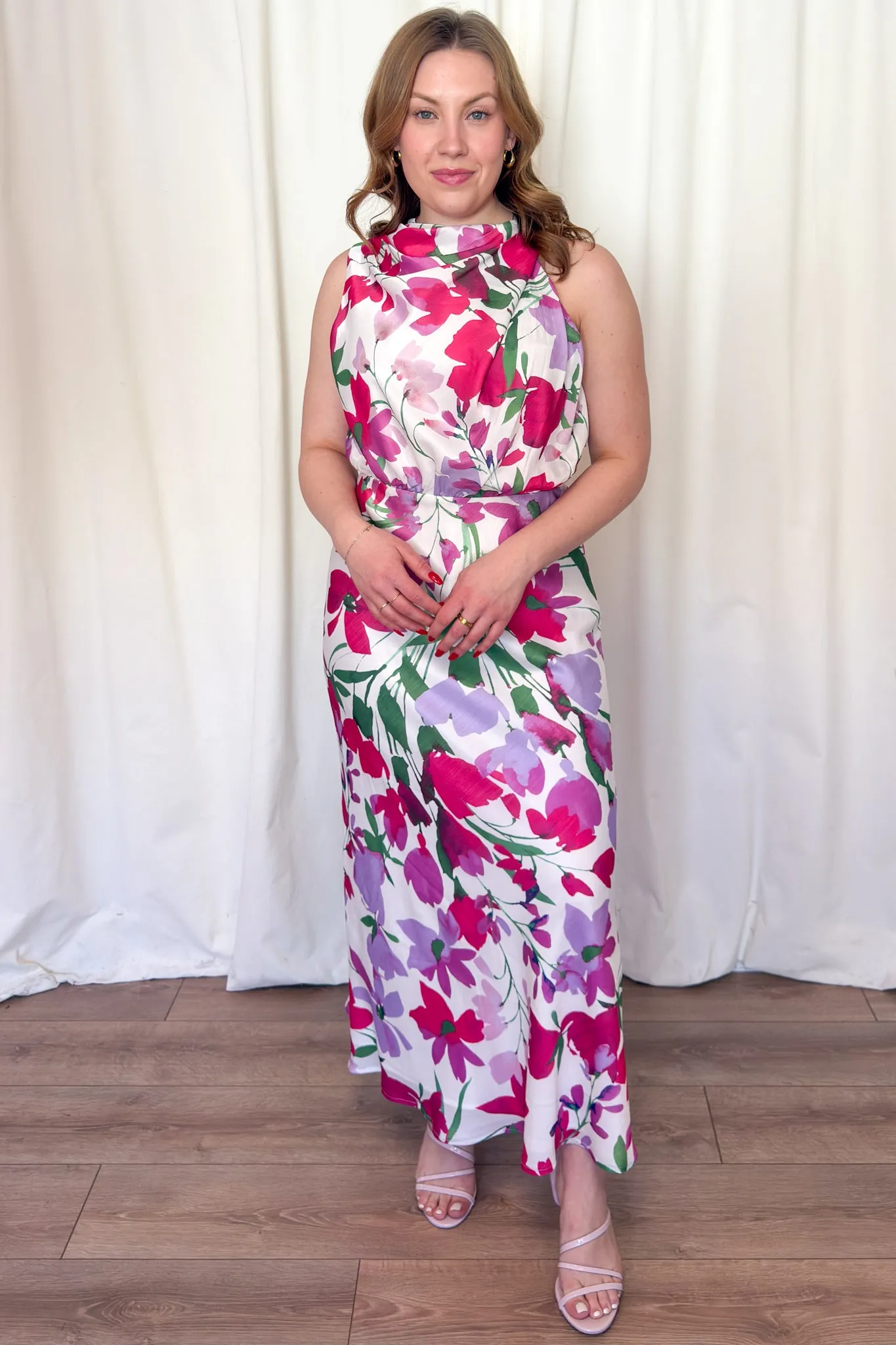 Melanie Floral Midi Dress sold by Valencia Boutique product image thumbnail 3