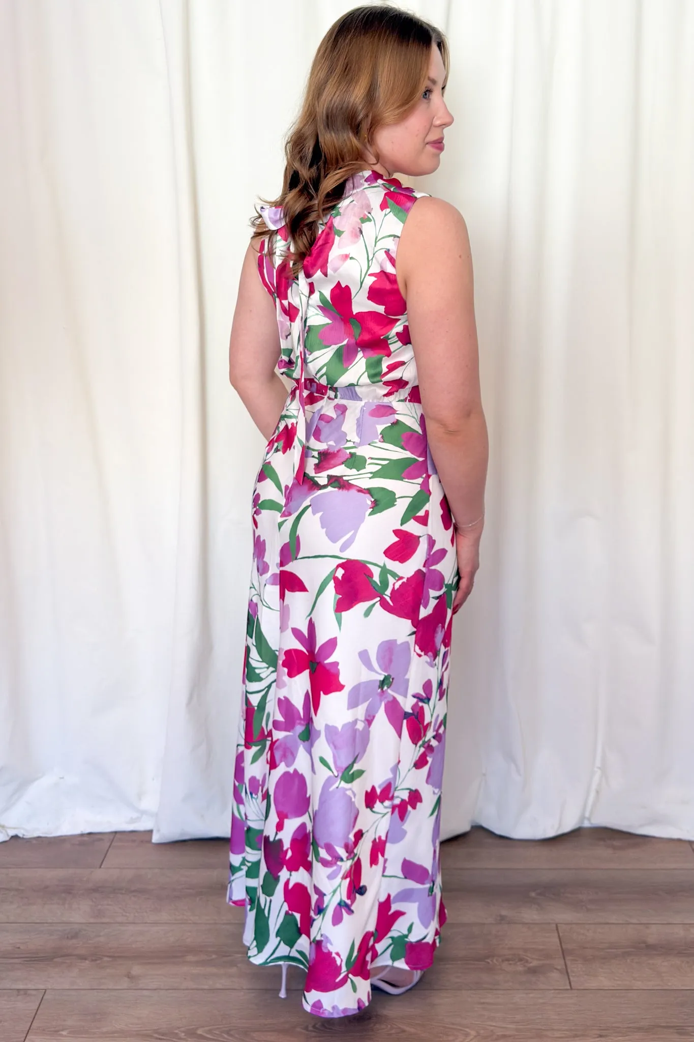 Melanie Floral Midi Dress sold by Valencia Boutique product image thumbnail 4