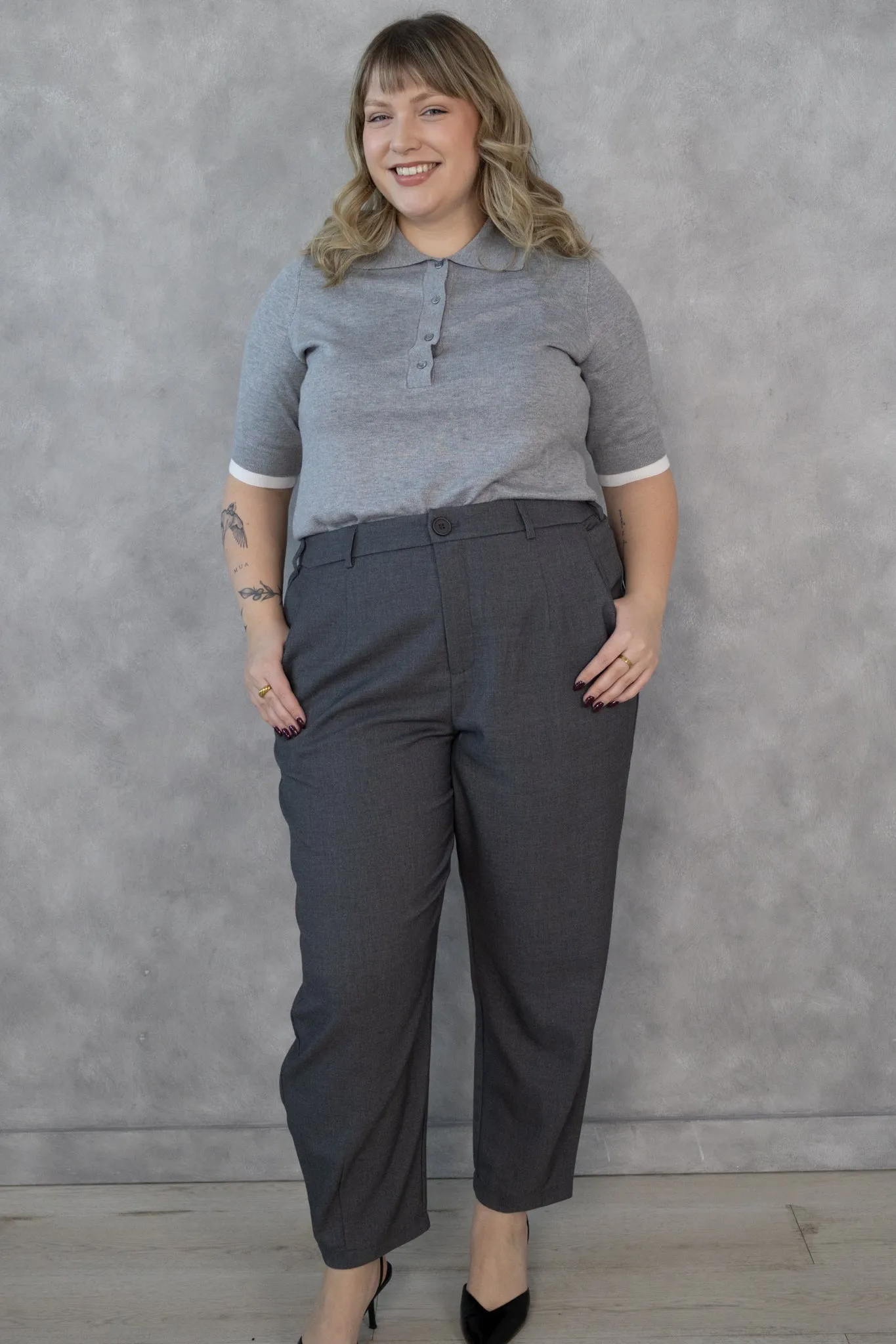 CURVE Contrast Knit Polo sold by Valencia Boutique