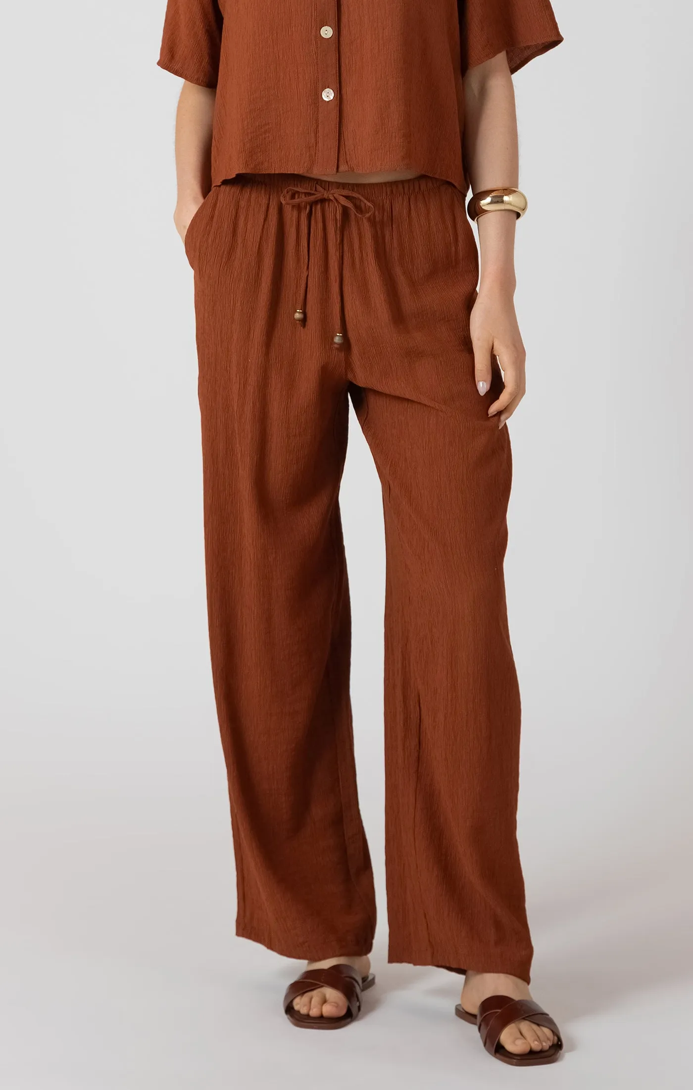 Drawstring Wide Pant (XS-2X) sold by Valencia Boutique product image thumbnail 3