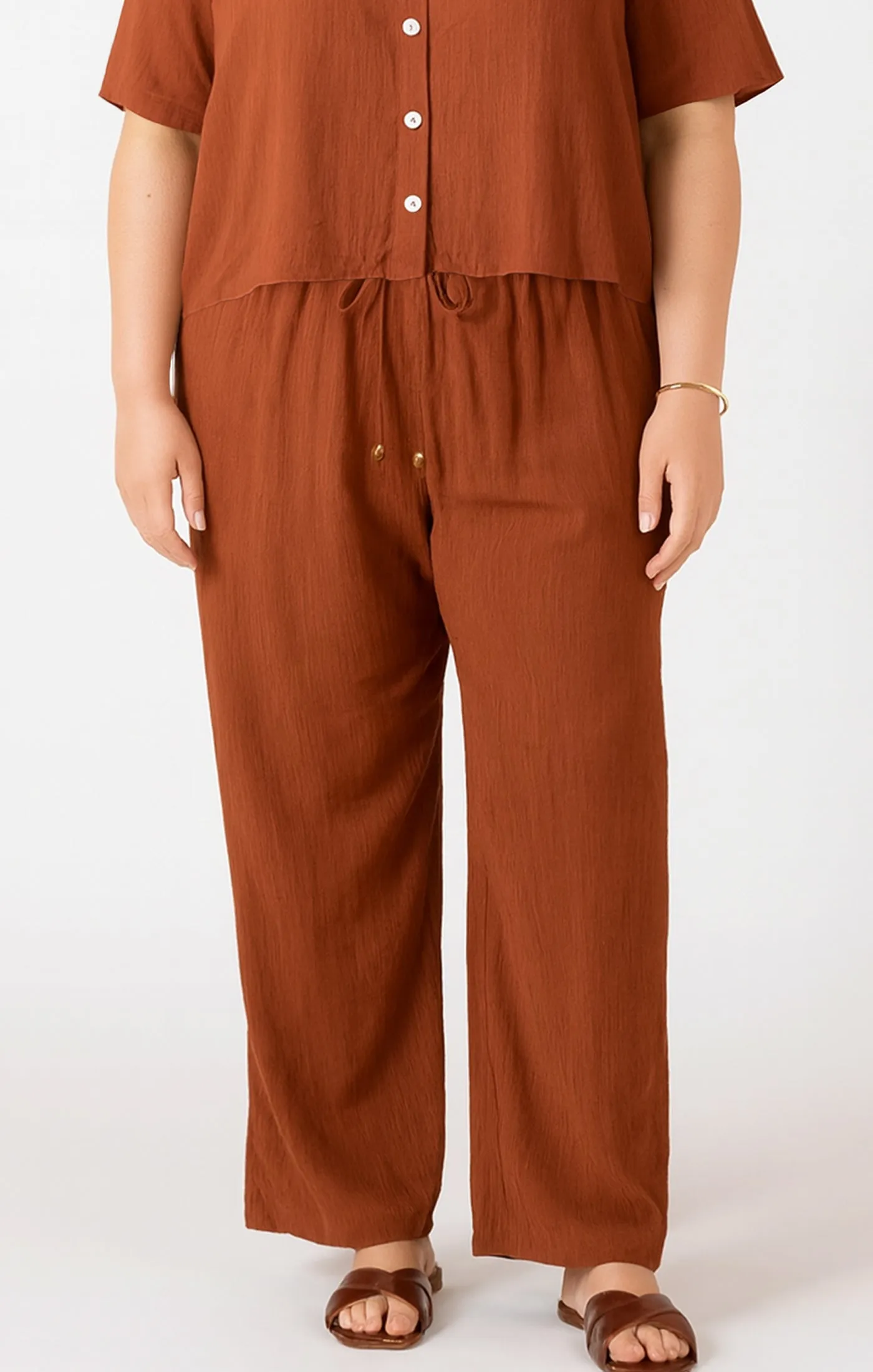 Drawstring Wide Pant (XS-2X) sold by Valencia Boutique product image thumbnail 2