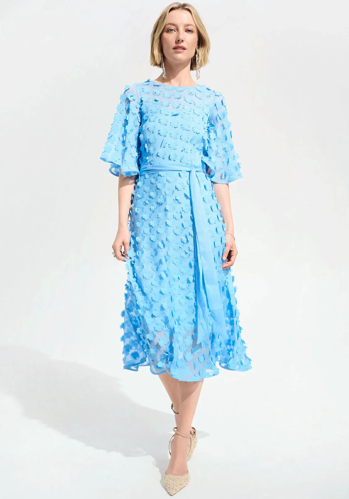 Floral Applique Midi Dress (2-22) sold by Valencia Boutique product image thumbnail 5