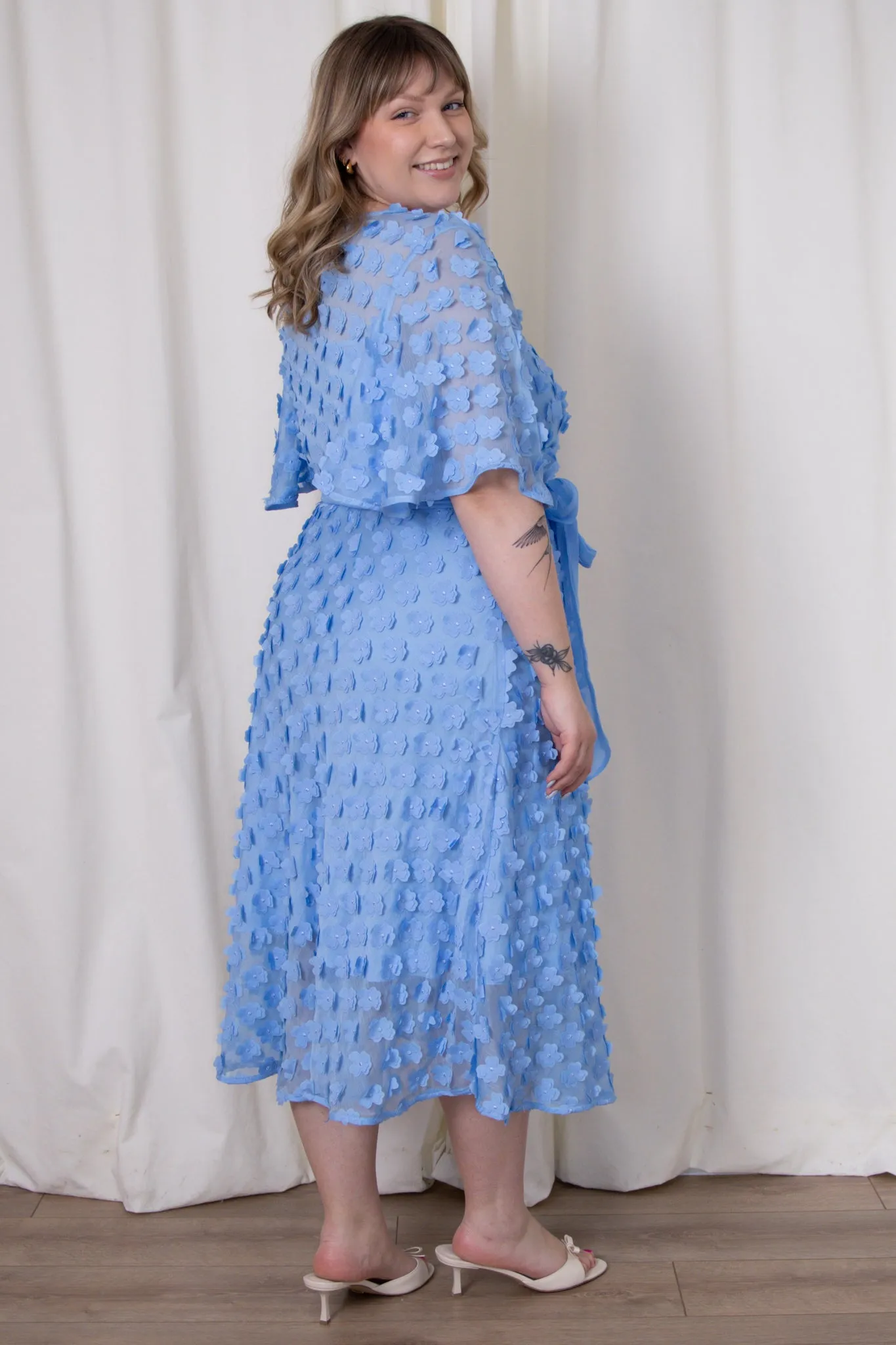 Floral Applique Midi Dress (2-22) sold by Valencia Boutique product image thumbnail 2