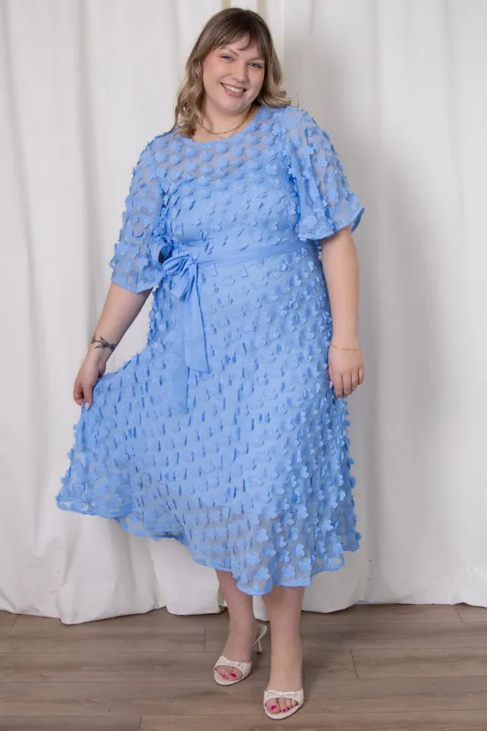 Floral Applique Midi Dress (2-22) made by Joseph Ribkoff
