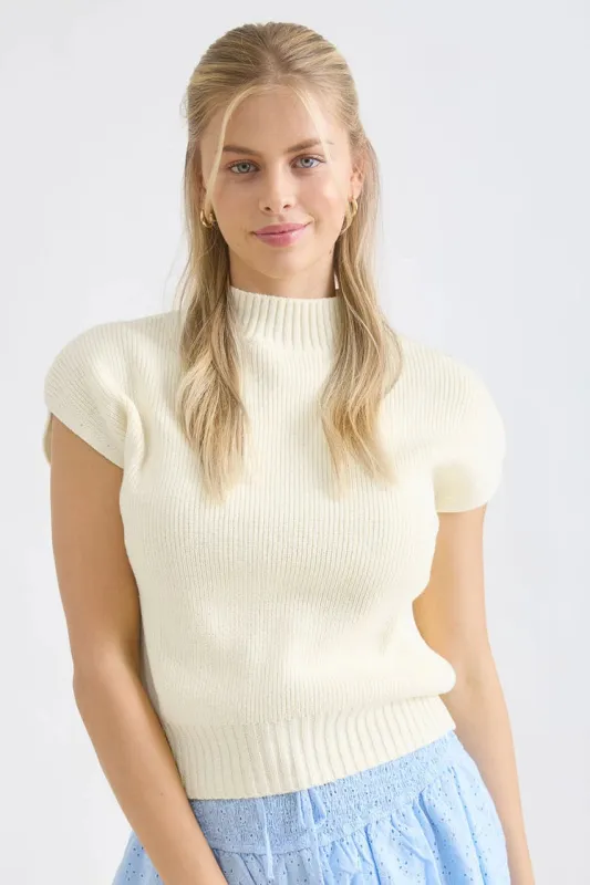 Mockneck Knit Pullover made by Blu Pepper