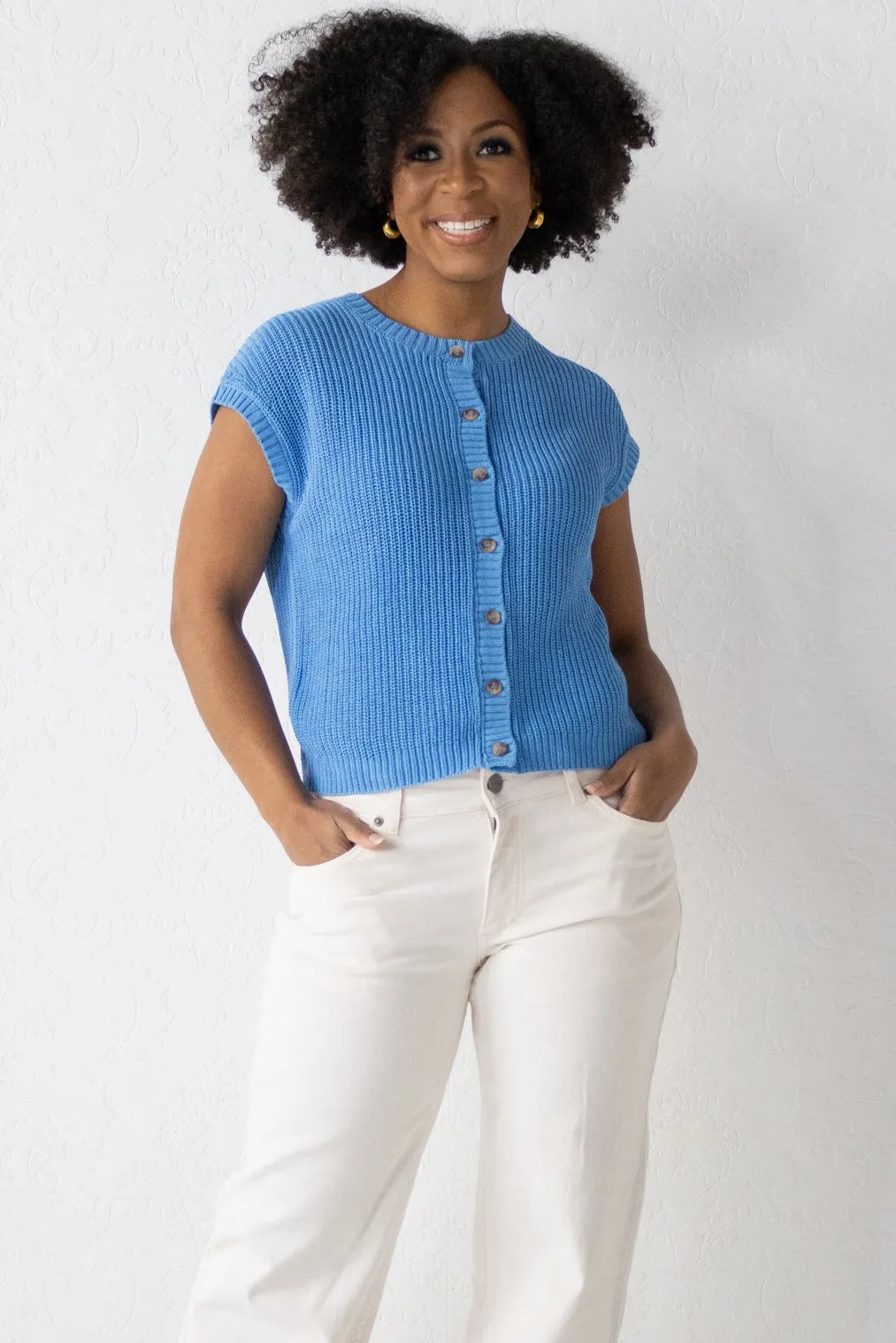 Short Sleeve Cardigan sold by Valencia Boutique