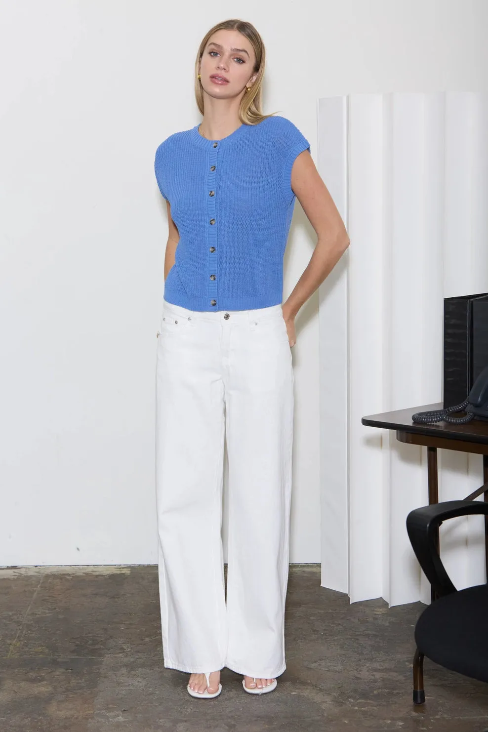 Short Sleeve Cardigan sold by Valencia Boutique product image thumbnail 4