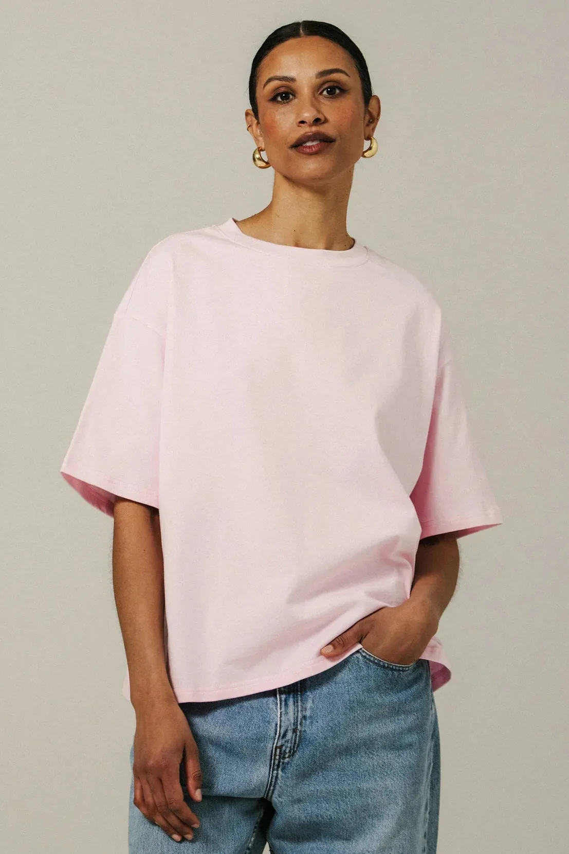 Brunette Boxy Tee (XS-3X) sold by Valencia Boutique