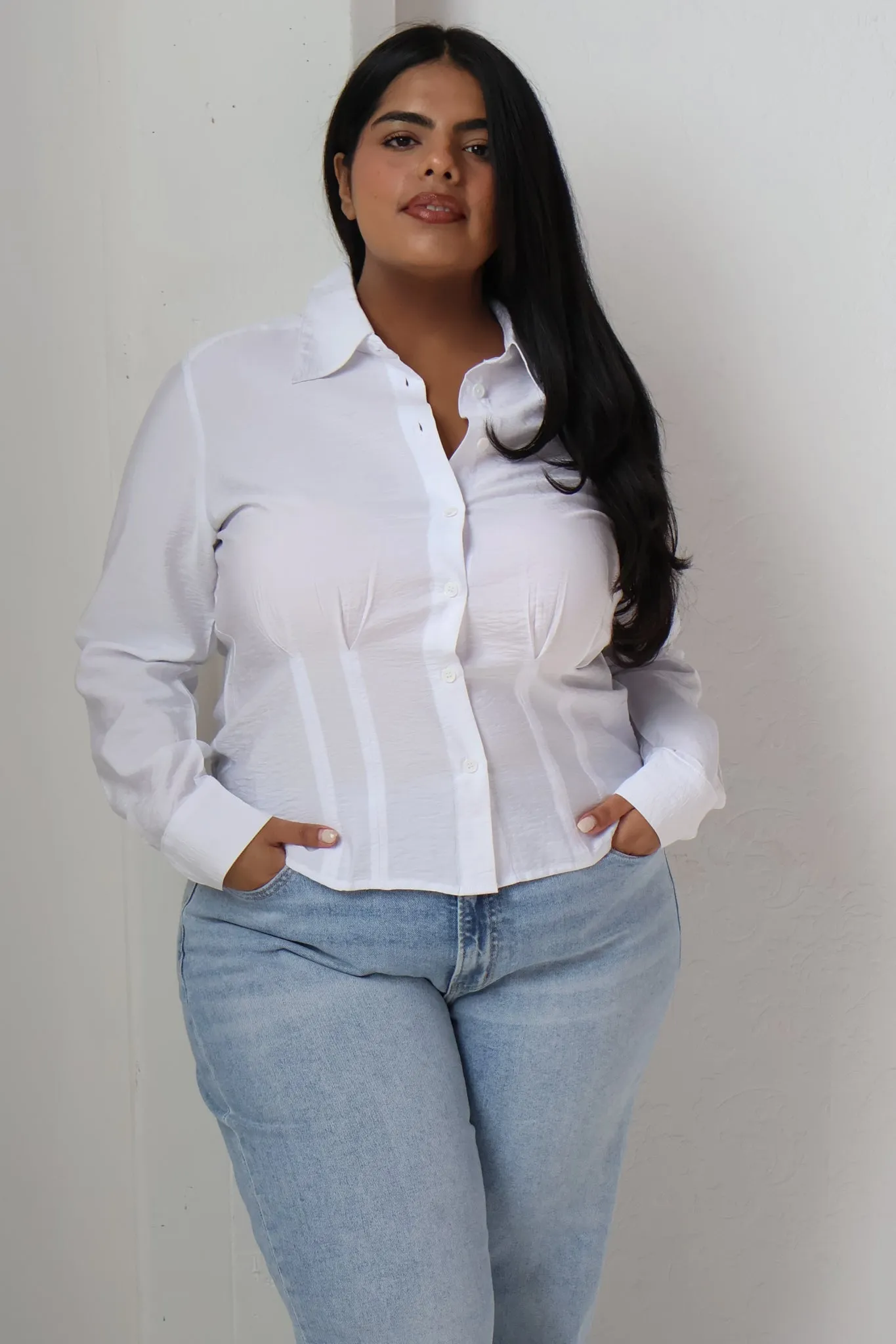 CURVE Kindell Tapered Shirt sold by Valencia Boutique