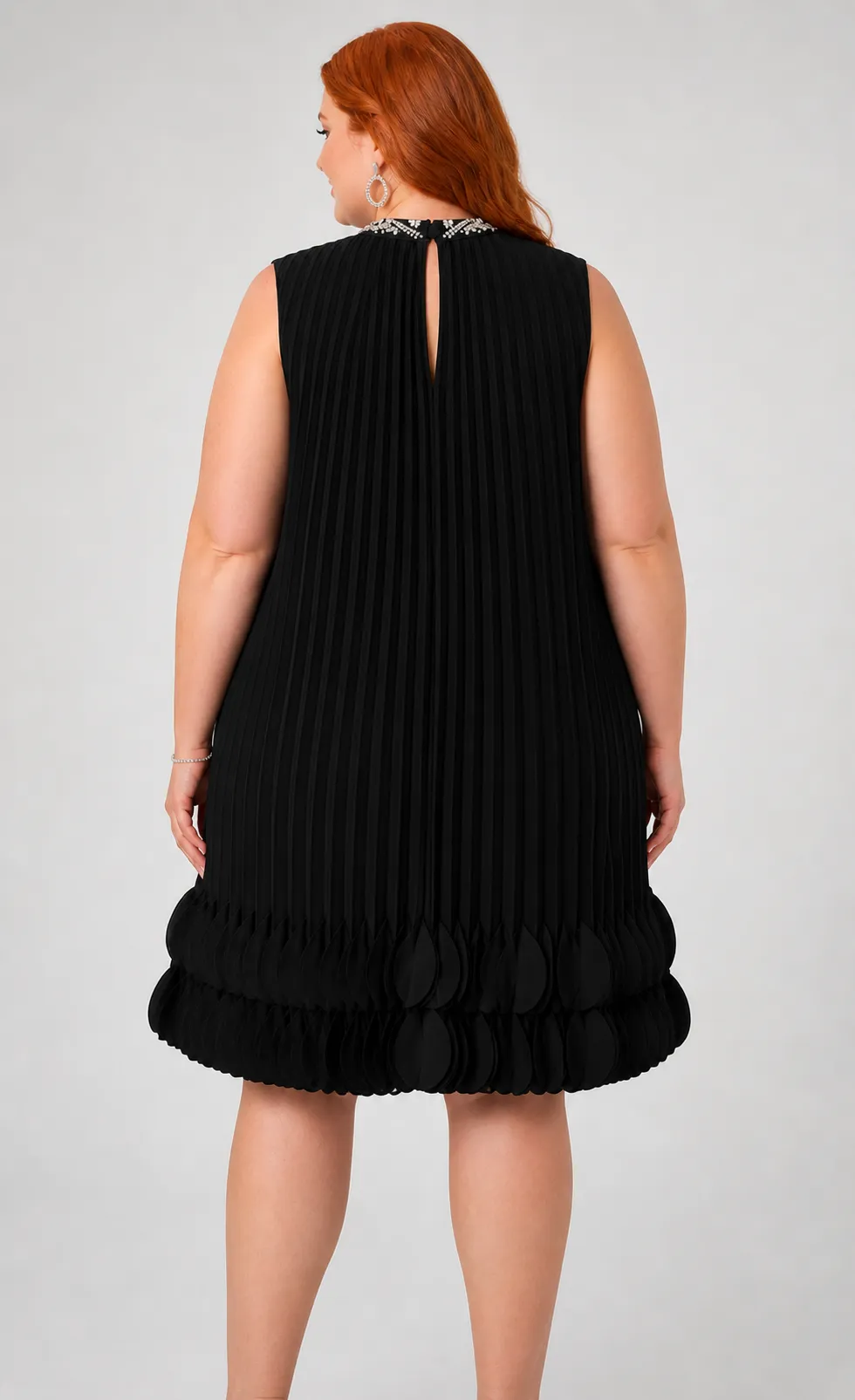 Rhinestone A-line Mini Dress (4-22) sold by Valencia Boutique product image thumbnail 2