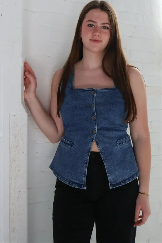 Denim Vest made by RD Style