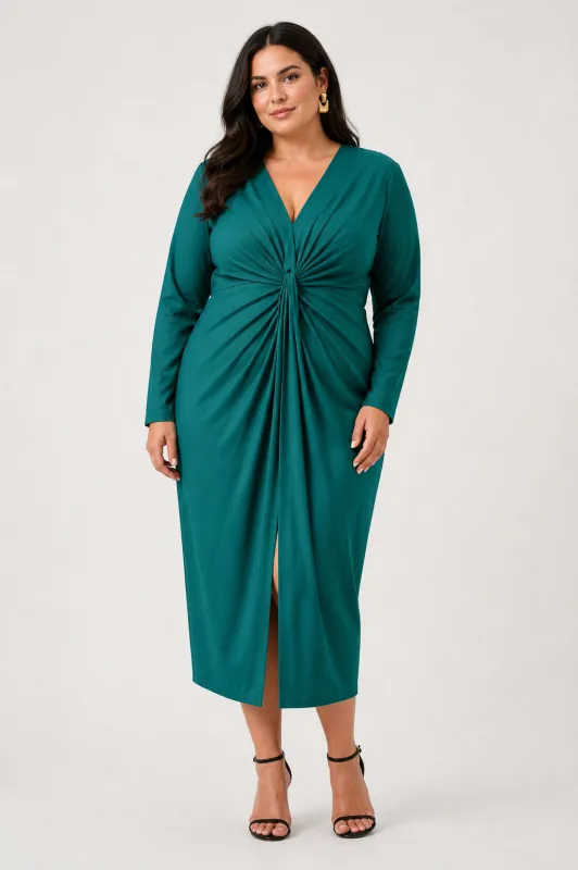 Ruched Sheath Dress (8-20) made by Joseph Ribkoff