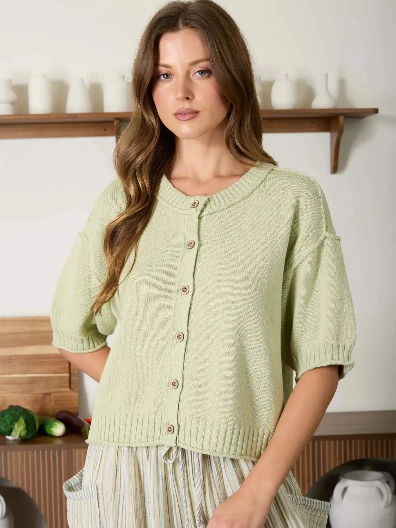 Sage Summer Sweater sold by Valencia Boutique product image thumbnail 3