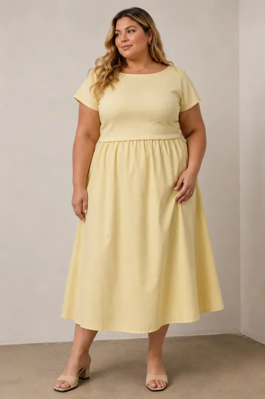 CURVE T-Shirt Midi Dress made by Polagram