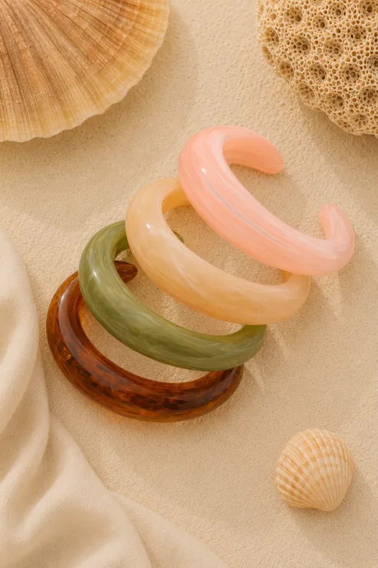 Resin Bangle made by Valencia Boutique