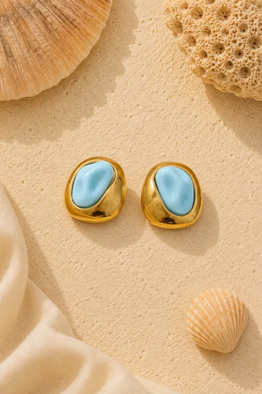 Textured Resin Stud made by Valencia Boutique