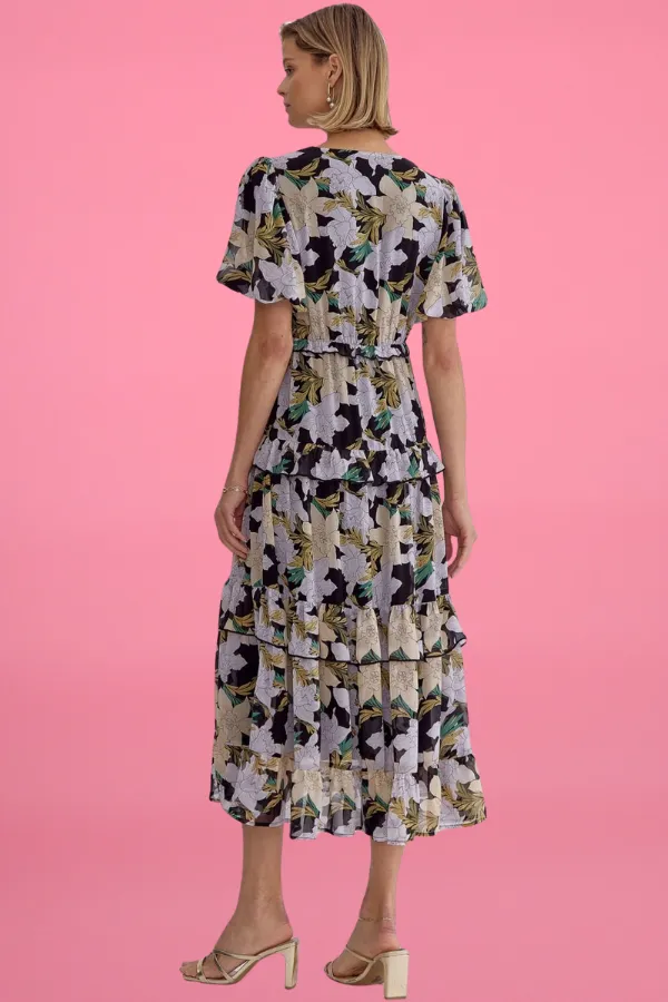 Floral Midi Dress sold by Valencia Boutique product image thumbnail 2