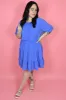 Very Peri Mini Dress (S-3X) sold by Valencia Boutique