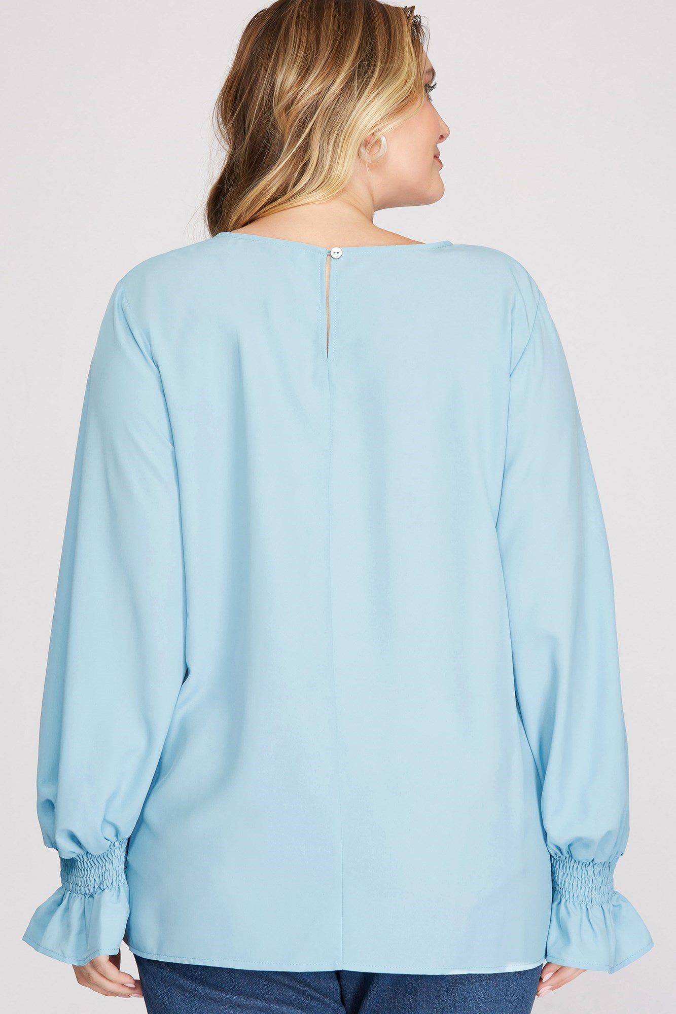 CURVE Bell Sleeve Blouse sold by Valencia Boutique product image thumbnail 4