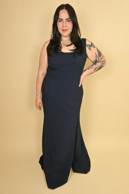 Square Neck Evening Dress sold by Valencia Boutique