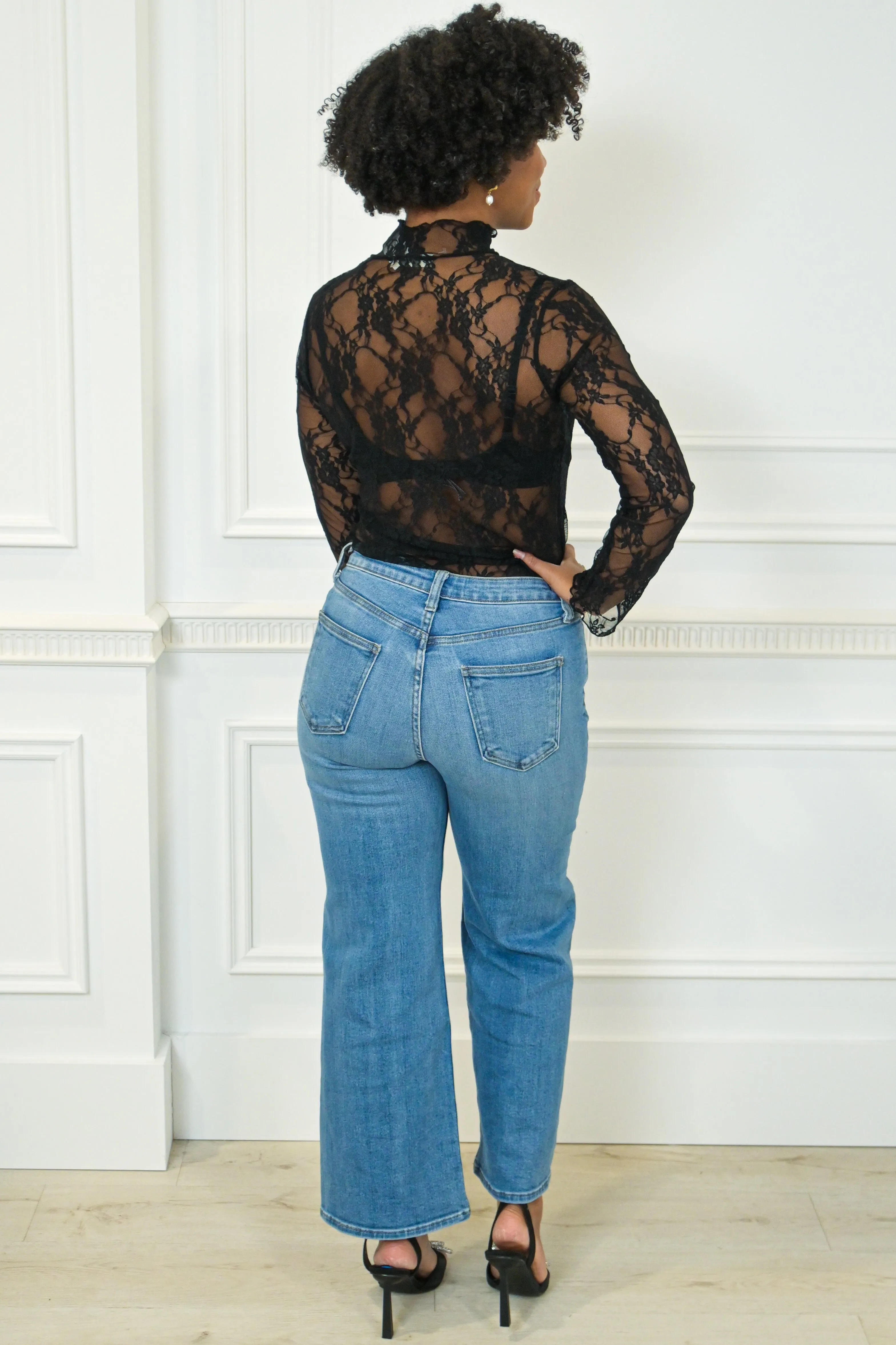 Sheer Lace Top (S-3X) sold by Valencia Boutique product image thumbnail 2