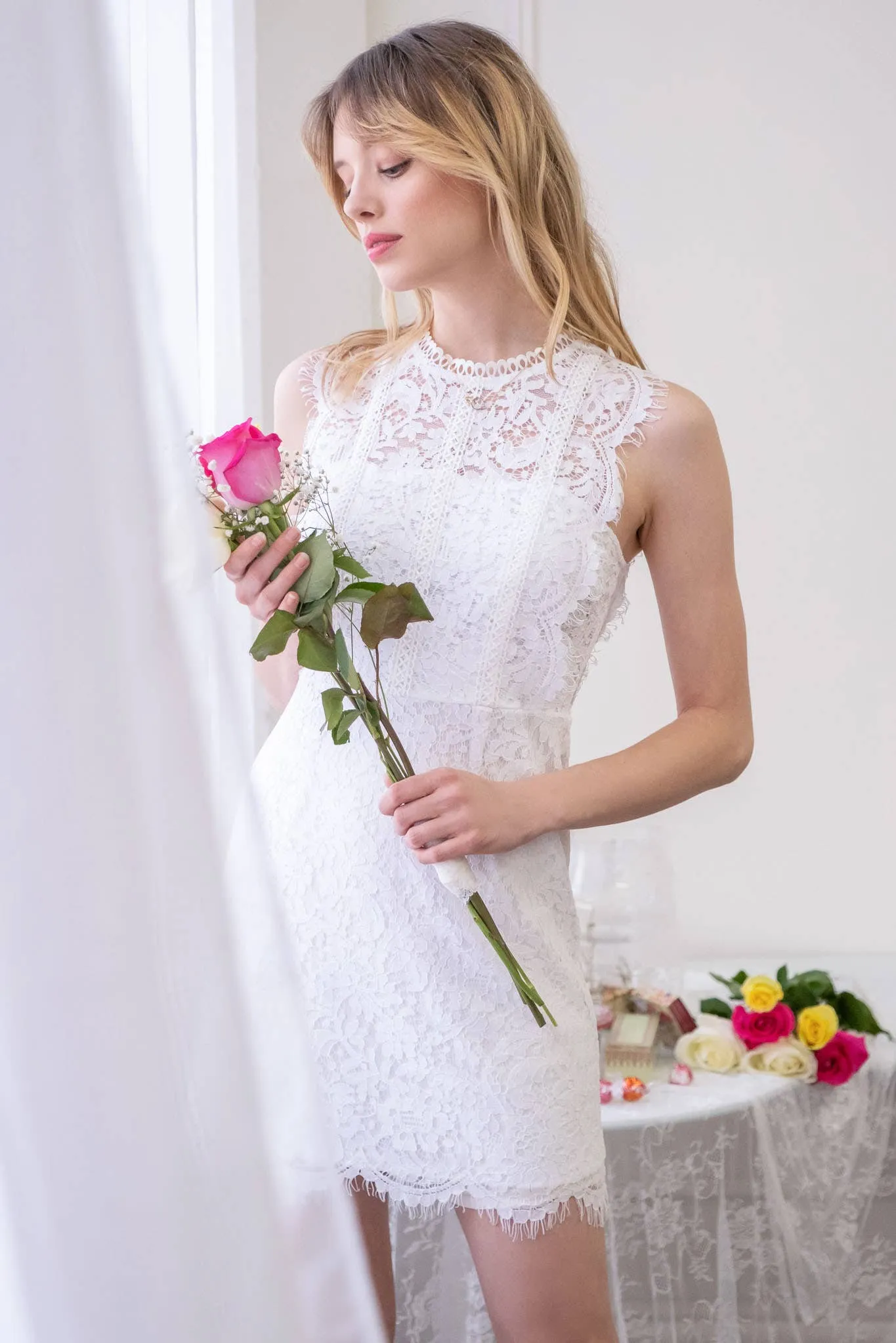 Lace Mini Dress sold by Valencia Boutique product image thumbnail 2