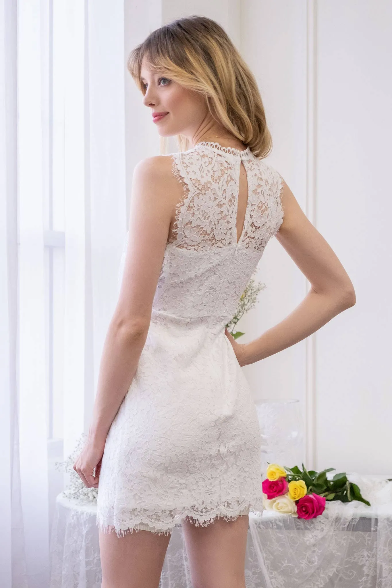 Lace Mini Dress sold by Valencia Boutique product image thumbnail 3