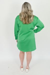 Long Sleeve Shirt Dress (S-2X) sold by Valencia Boutique
