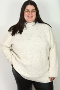 CURVE Speckled Knit Pullover sold by Valencia Boutique