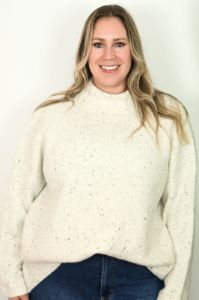 CURVE Speckled Knit Pullover sold by Valencia Boutique