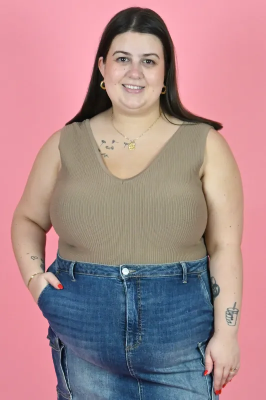 Textured Knit Tank (S-2X) sold by Valencia Boutique