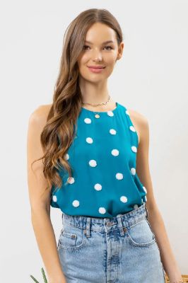 Polka Dot Tank sold by Valencia Boutique